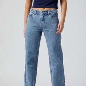 Pacsun Jordyn Low Rise Straight Jeans Medium Indigo